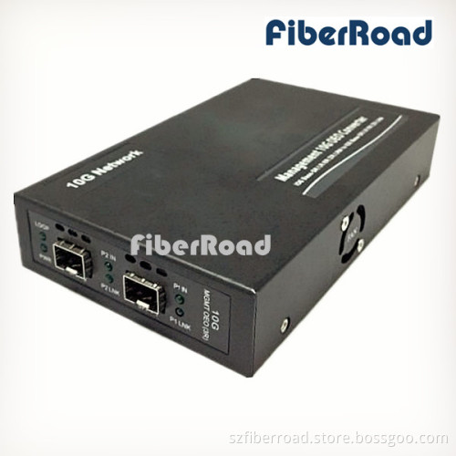 10g 3r Oeo Standalone Web-Smart SFP+ to SFP+ Media Converter